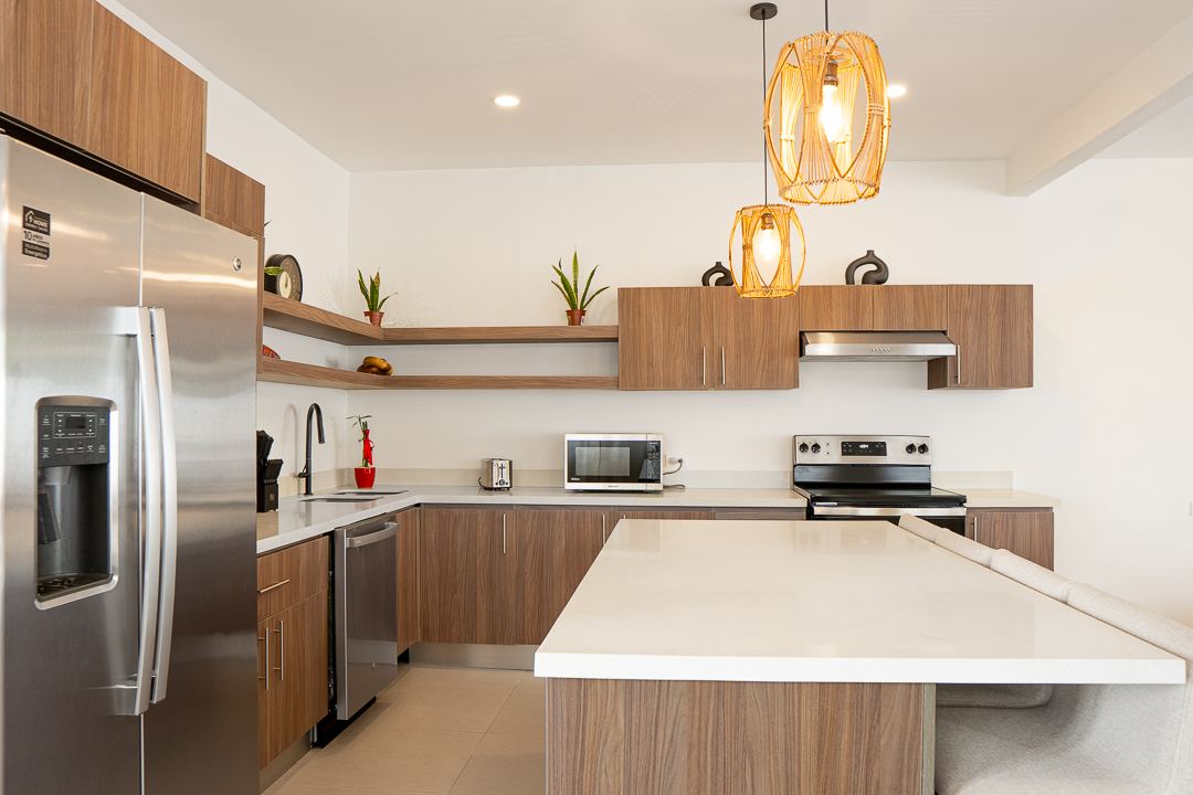 Full kitchen with oven, dishwasher and coffee maker at Cacique Retreat, Playas del Coco
