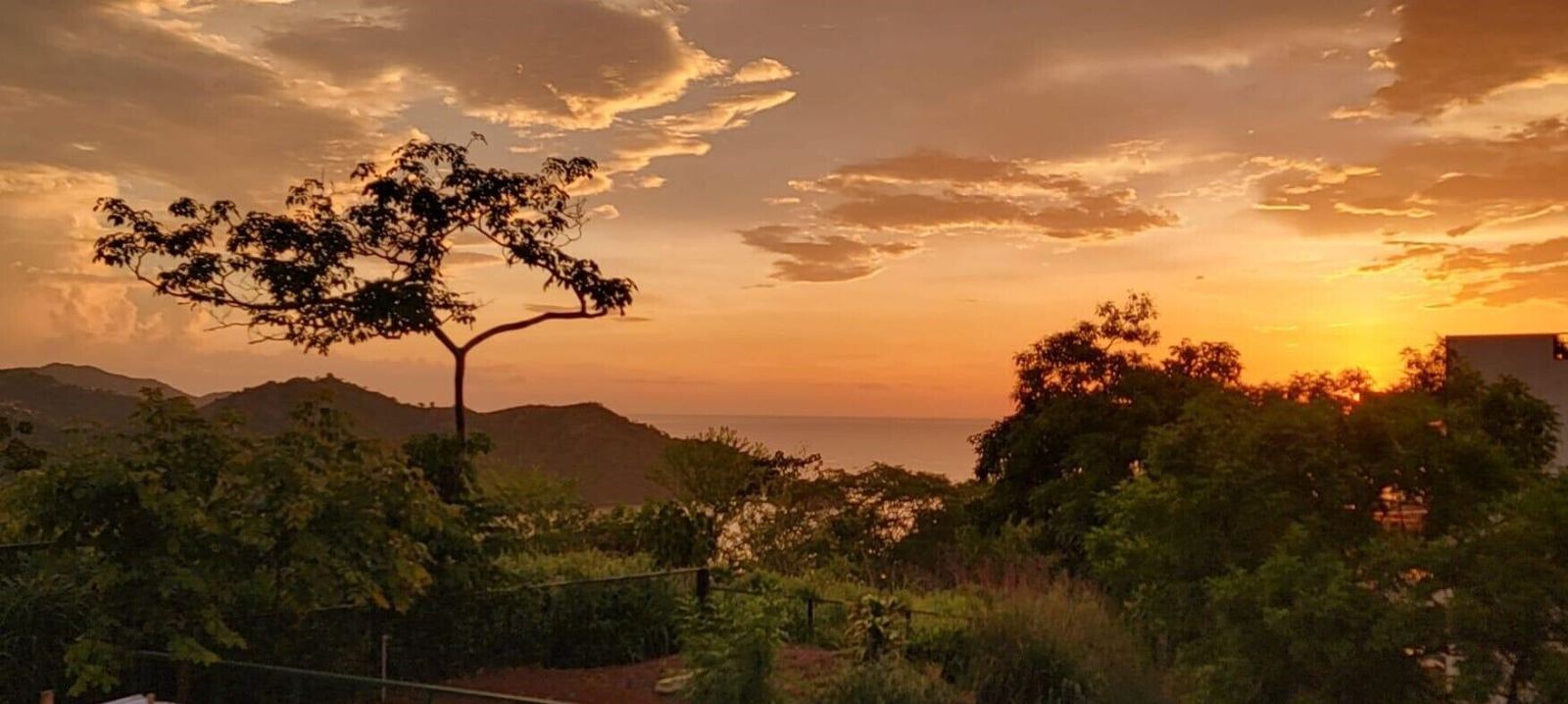 Sunset over the Pacific near Playas del Coco, Guanacaste, Costa Rica